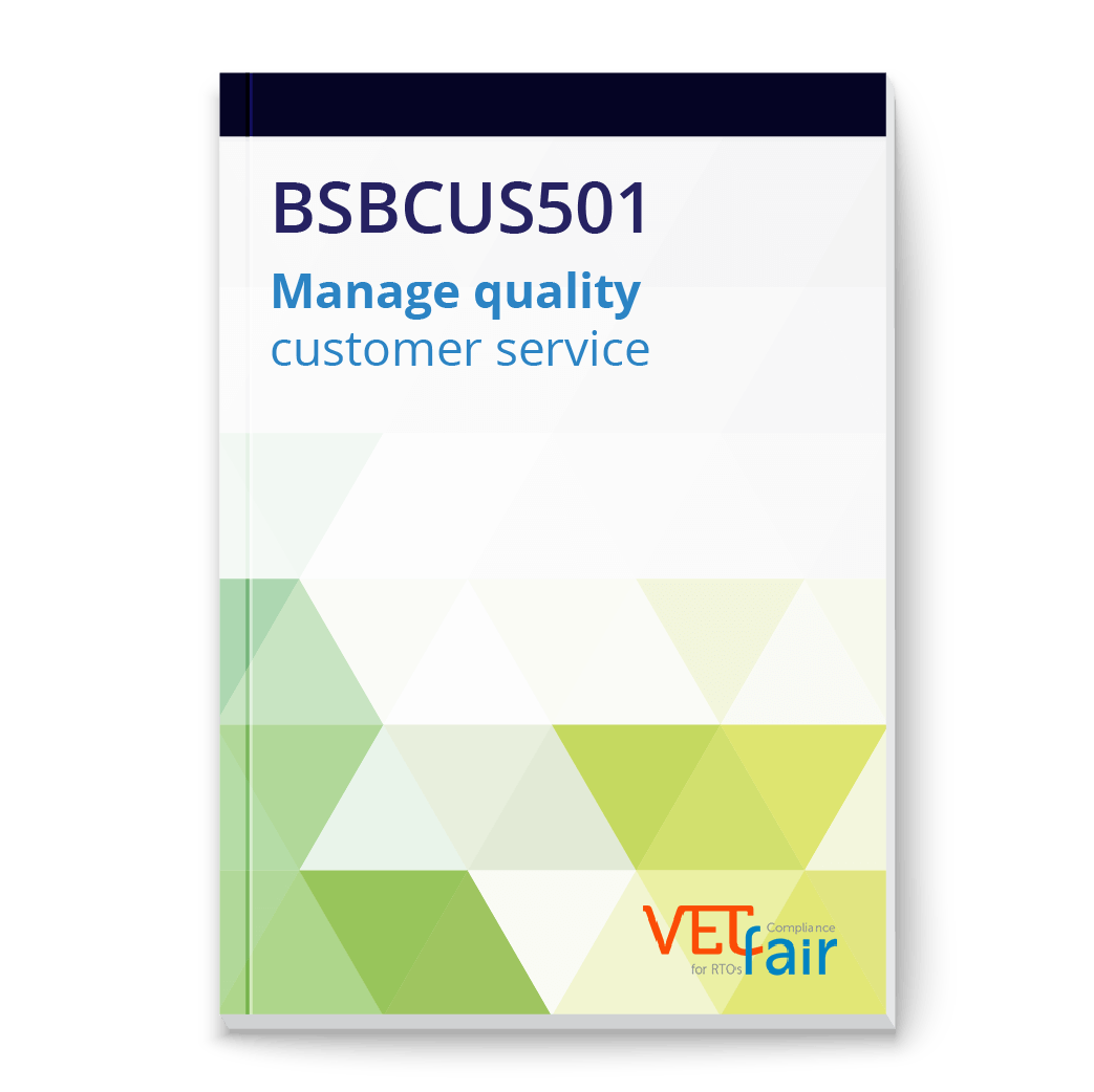 BSBCUS501 Manage quality customer service